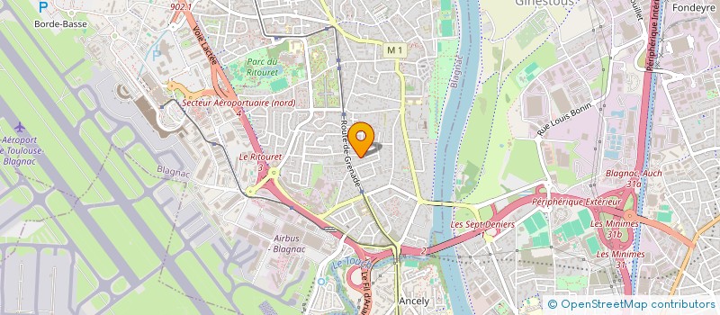 localisation de l'entreprise MADAME MATOU SAUTET-BASS  BLAGNAC