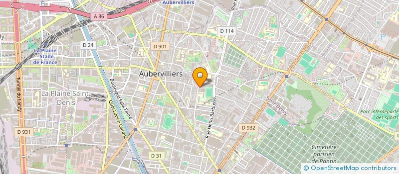 localisation de l'entreprise MADAME MATY NDOME à AUBERVILLIERS