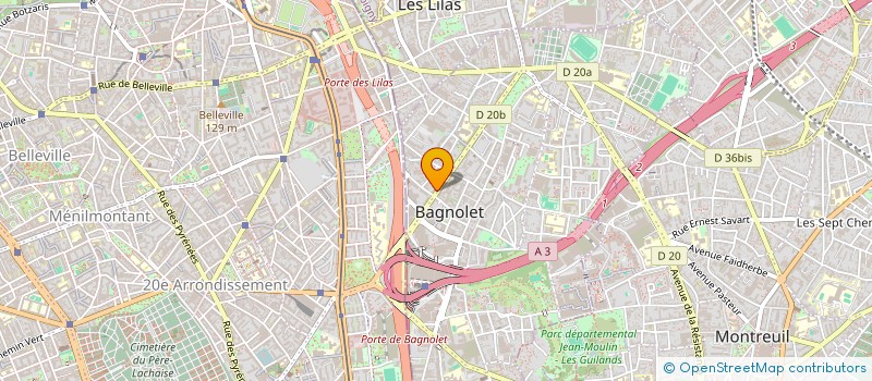 localisation de l'entreprise MADAME MATY-SOLENE PONS à BAGNOLET