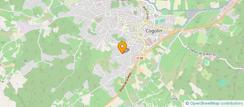 localisation de l'entreprise MADAME MATYLDE PRUNEAU  COGOLIN