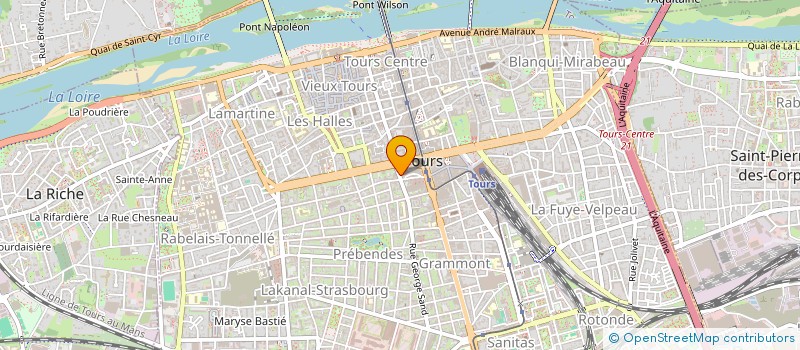 localisation de l'entreprise MADAME MATYS TESTON  TOURS