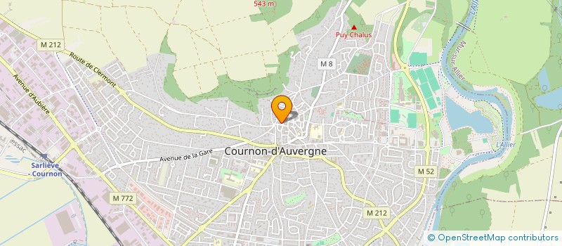 localisation de l'entreprise MADAME MAUD ALEXIE BOURICHE  COURNON-D'AUVERGNE