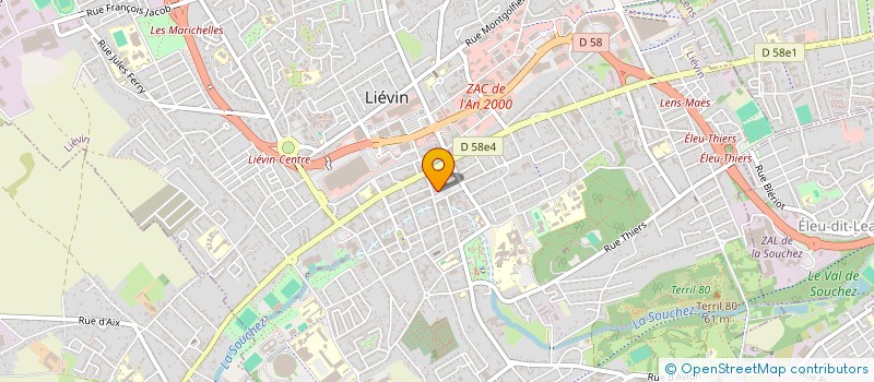 localisation de l'entreprise MADAME MAUD ALINE DANCOISNE  LIEVIN