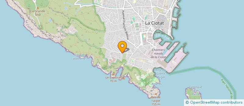 localisation de l'entreprise MADAME MAUD ASTIER  LA CIOTAT