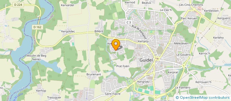 localisation de l'entreprise MADAME MAUD AUDREN à GUIDEL