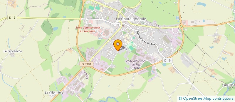 localisation de l'entreprise MADAME MAUD AUMAND  LA CHATAIGNERAIE