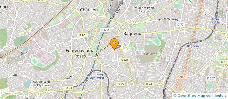 localisation de l'entreprise MADAME MAUD AZOULAY à FONTENAY-AUX-ROSES
