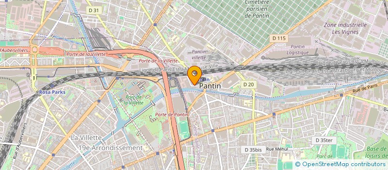 localisation de l'entreprise MADAME MAUD BACHOTET  PANTIN