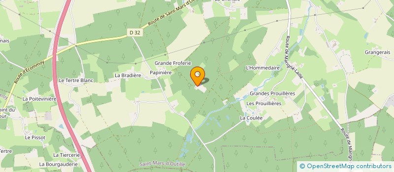 localisation de l'entreprise MADAME MAUD BAMAS  SAINT MARS D'OUTILLE