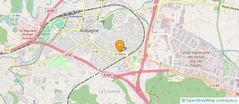 localisation de l'entreprise MADAME MAUD BATTISTA à AUBAGNE