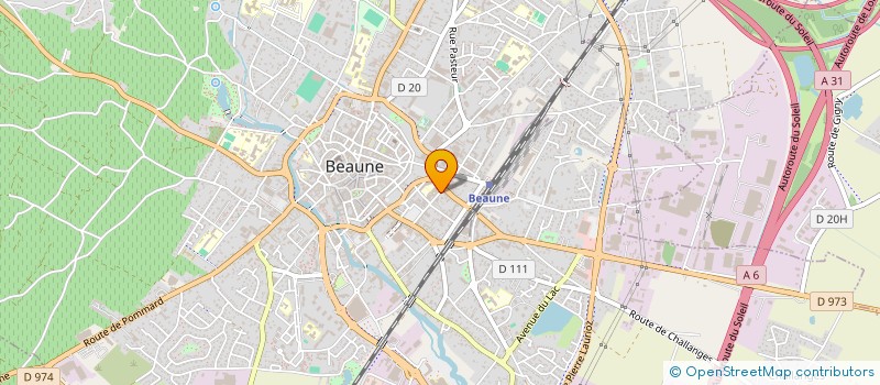 localisation de l'entreprise MADAME MAUD BAUDART  RUFFEY-LES-BEAUNE