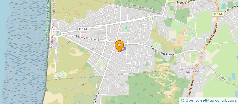 localisation de l'entreprise MADAME MAUD BEAUVISAGE  CUCQ