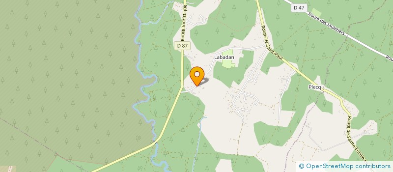 localisation de l'entreprise MADAME MAUD BEGUERY  SAINTE-EULALIE-EN-BORN