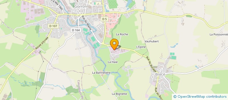 localisation de l'entreprise MADAME MAUD BELLIARD  GORRON