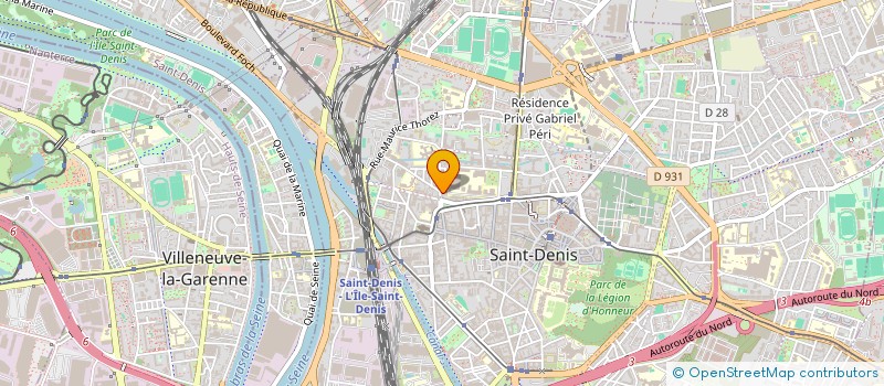 localisation de l'entreprise MADAME MAUD BENARDEAU à SAINT-DENIS