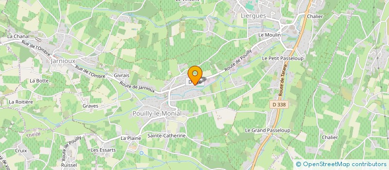 localisation de l'entreprise MADAME MAUD BENOITON à PORTE-DES-PIERRES-DOREES