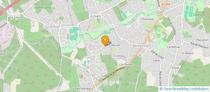 localisation de l'entreprise MADAME MAUD BINANT  CANEJAN