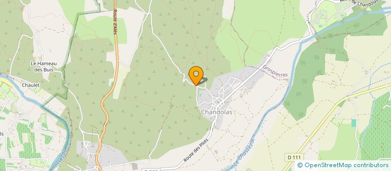 localisation de l'entreprise MADAME MAUD BOURNAS  CHANDOLAS