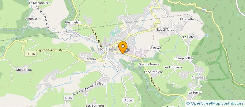 localisation de l'entreprise MADAME MAUD BOURNAY à NOVALAISE