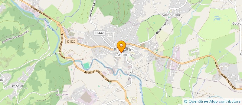 localisation de l'entreprise MADAME MAUD BOYER  BOULIEU-LES-ANNONAY