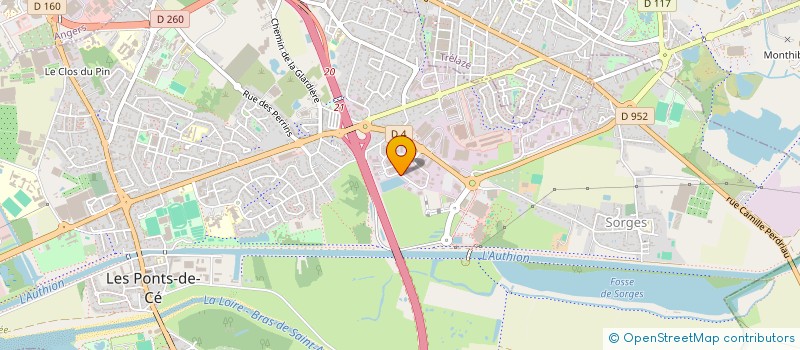 localisation de l'entreprise MADAME MAUD BROUSSEAU  LES PONTS-DE-CE