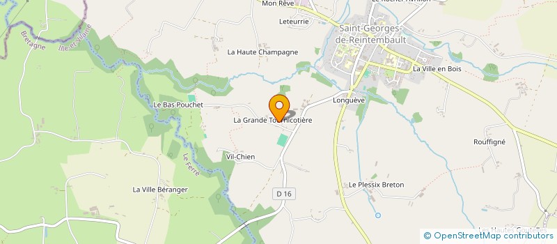 localisation de l'entreprise MADAME MAUD CACHOT  SAINT-GEORGES-DE-REINTEMBAULT