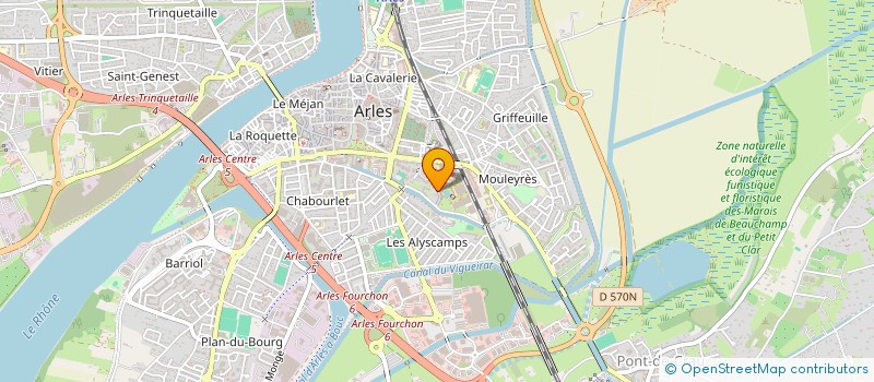 localisation de l'entreprise MADAME MAUD CALME  ARLES