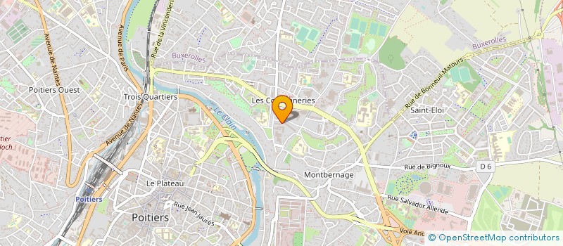 localisation de l'entreprise MADAME MAUD CALOFER  POITIERS