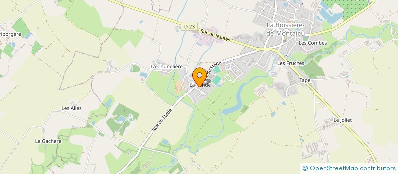 localisation de l'entreprise MADAME MAUD CARTERON à BOISSIERE DE MONTAIGU (LA)
