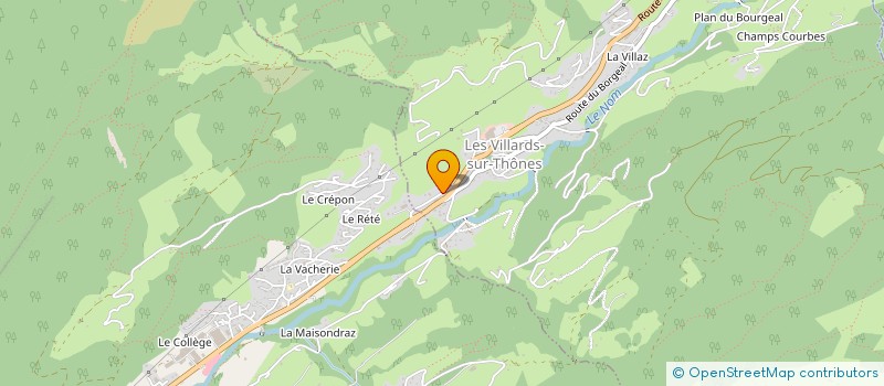 localisation de l'entreprise MADAME MAUD CAYET  LES VILLARDS-SUR-THONES