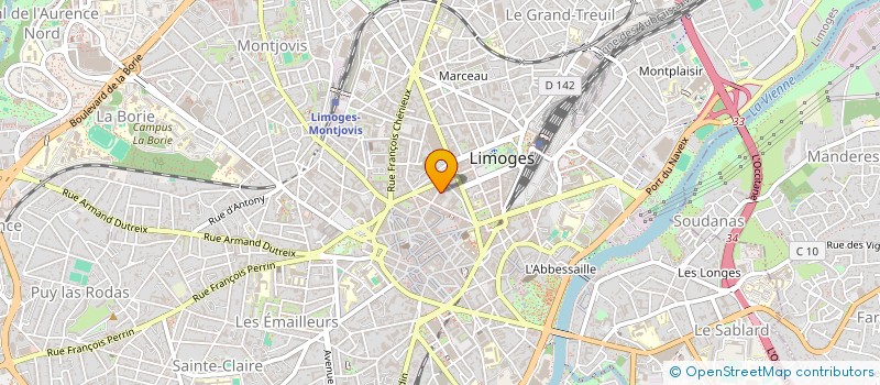 localisation de l'entreprise MADAME MAUD CEOLATO à LIMOGES