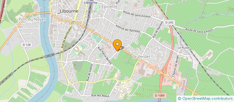 localisation de l'entreprise MADAME MAUD CHABERT à LIBOURNE