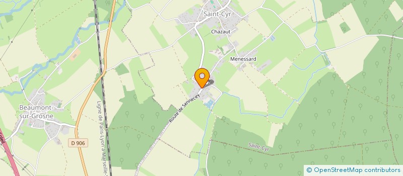 localisation de l'entreprise MADAME MAUD CHAPELLE  GIGNY-SUR-SAONE