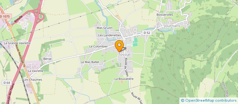 localisation de l'entreprise MADAME MAUD CHARVIEUX  TOSSIAT