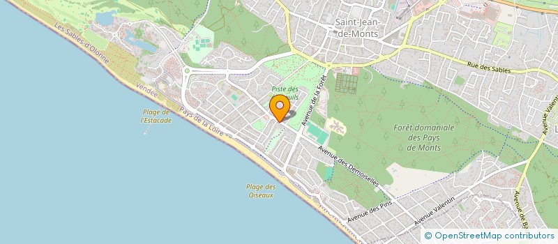 localisation de l'entreprise MADAME MAUD CHASSAIN  SAINT-JEAN-DE-MONTS