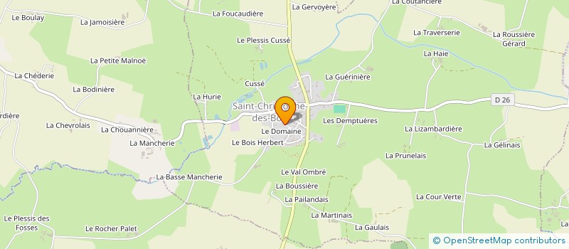 localisation de l'entreprise MADAME MAUD COLAS  SAINT-CHRISTOPHE-DES-BOIS