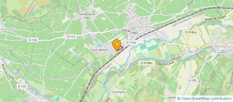 localisation de l'entreprise MADAME MAUD COLOMBAIN  SANTENAY