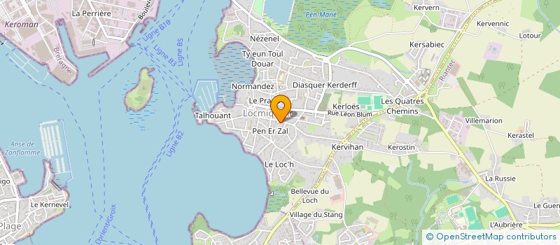 localisation de l'entreprise MADAME MAUD CONAN  LOCMIQUELIC