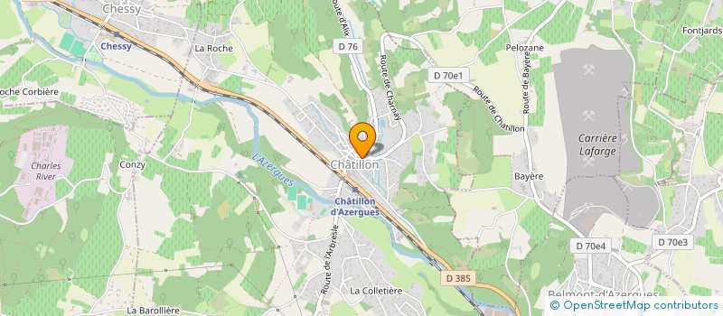 localisation de l'entreprise MADAME MAUD COURNIMA  VAL D'OINGT