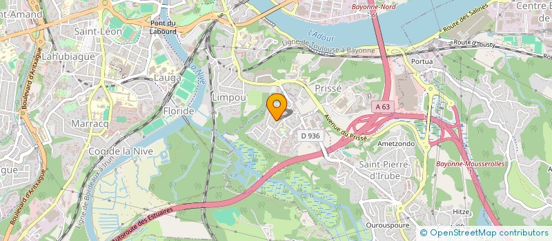 localisation de l'entreprise MADAME MAUD CREUX  SAINT-PIERRE-D'IRUBE