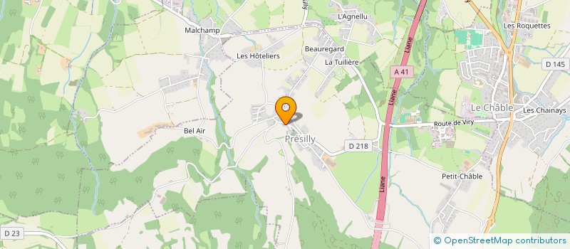 localisation de l'entreprise MADAME MAUD DE ARAUJO  PRESILLY