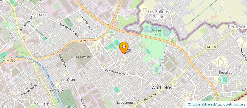 localisation de l'entreprise MADAME MAUD DECAUX  WATTRELOS