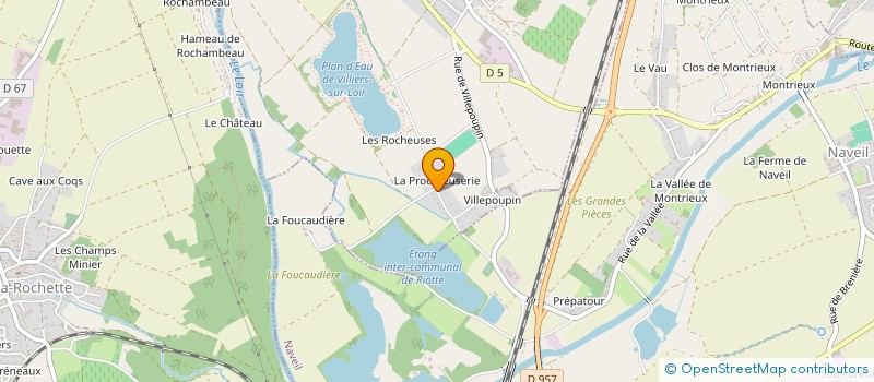 localisation de l'entreprise MADAME MAUD DELACROIX à VILLIERS-SUR-LOIR