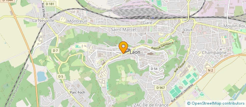 localisation de l'entreprise MADAME MAUD DODINOT à LAON