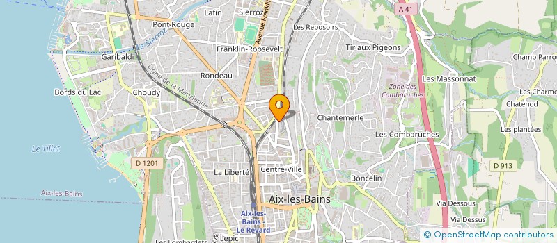 localisation de l'entreprise MADAME MAUD DONTENWILL à AIX-LES-BAINS