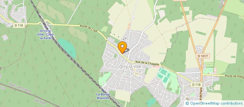 localisation de l'entreprise MADAME MAUD ELEOUET  ORRY-LA-VILLE