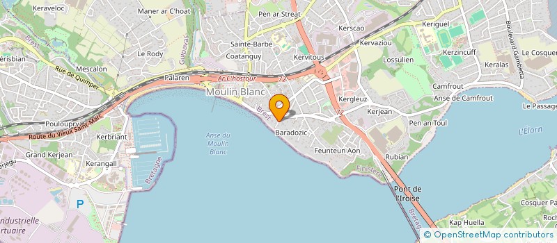 localisation de l'entreprise MADAME MAUD EVEILLEAU  LE RELECQ-KERHUON