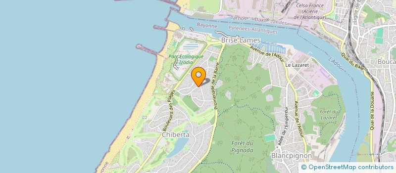 localisation de l'entreprise MADAME MAUD FABRY  ANGLET