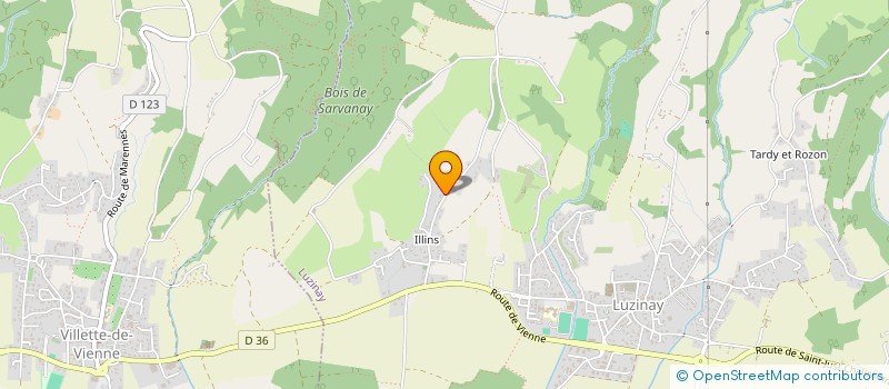 localisation de l'entreprise MADAME MAUD FALLONE  LUZINAY