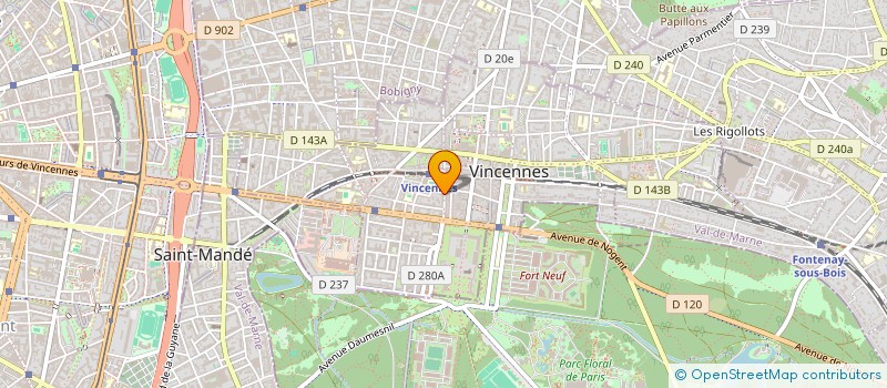 localisation de l'entreprise MADAME MAUD FANNI à VINCENNES